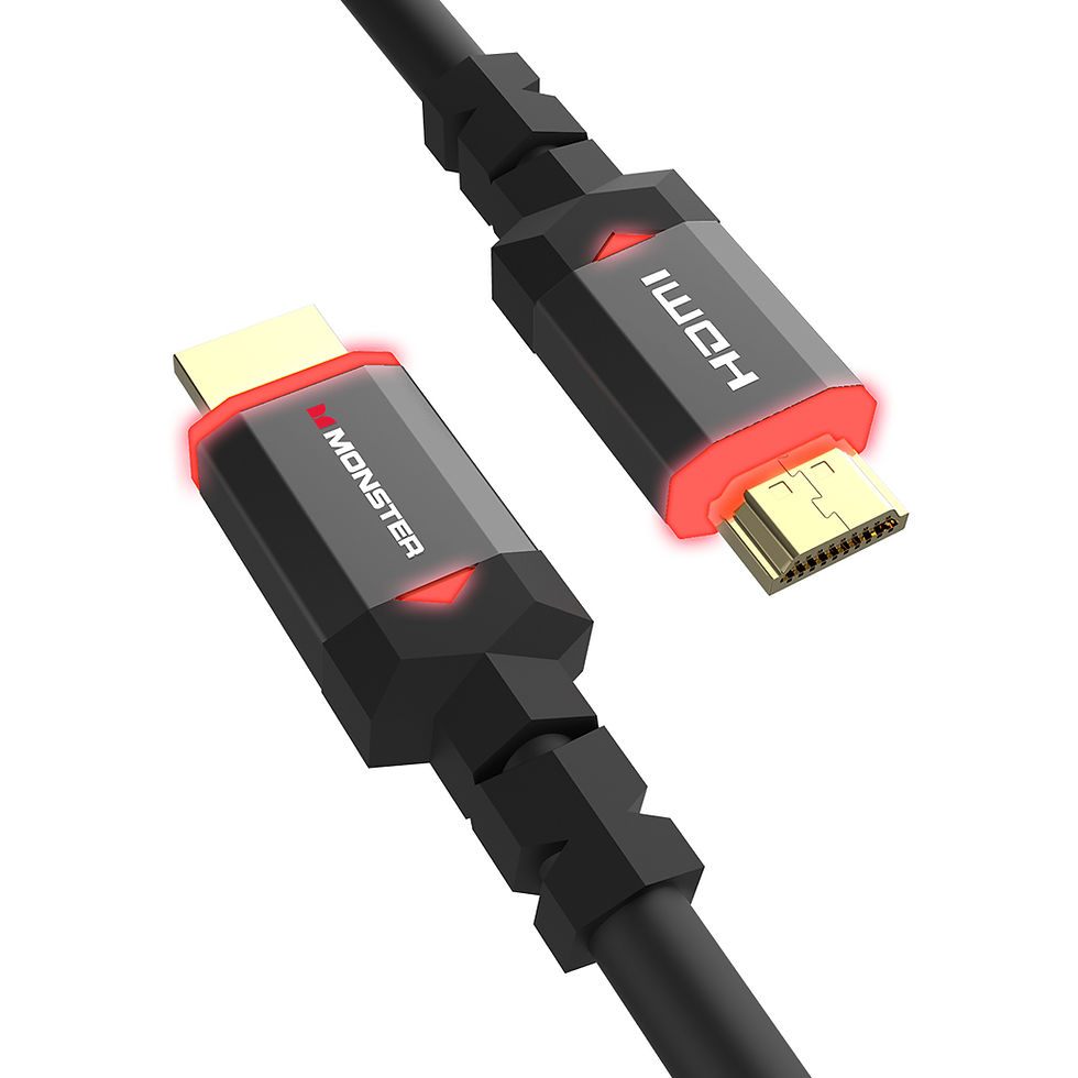 首款會發光的 Monster怪獸線 Essentials LED HDMI 8K 線 | UHS超高速HDMI認證