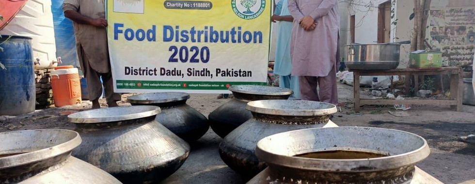 Food Distribution in Dadu, Sindh, Pakistan - Peoples Foundation