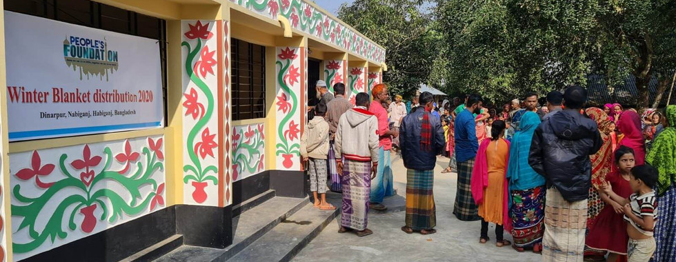 Winter Blankets Distribution in Bangladesh - Peoples Foundation