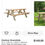 Thumbnail: Outdoor Essentials  72 in. x 28.5 in. x 28.5 inPremium Picnic Table Kit with Tre