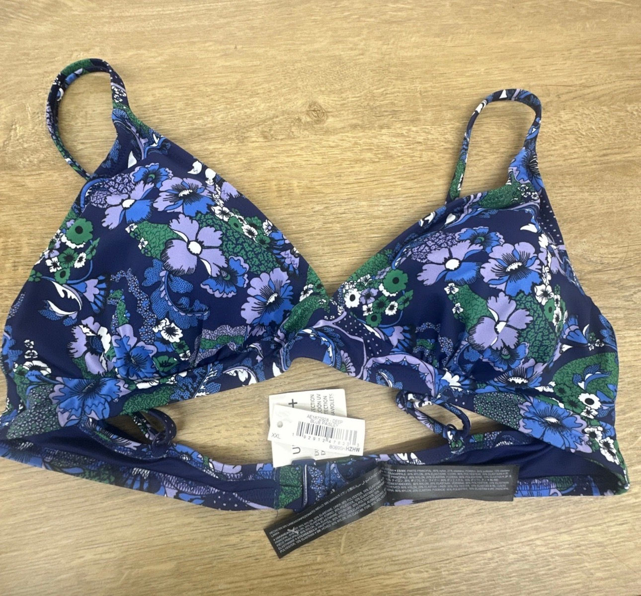 Wholesale Amazon Essentials Triangle Bikini Tops XXL - Lot of 20