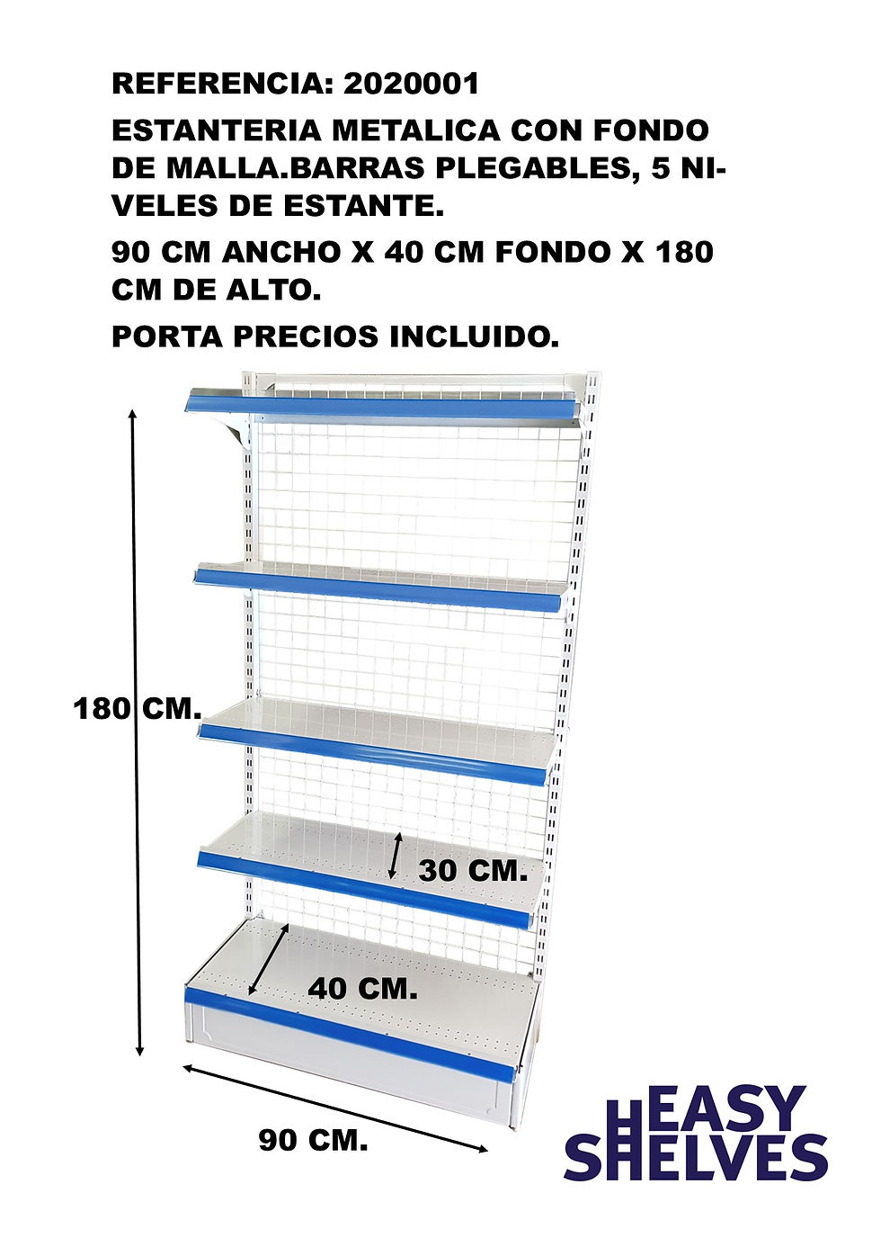 Miniatura: ESTANTERIA MURAL MALLA