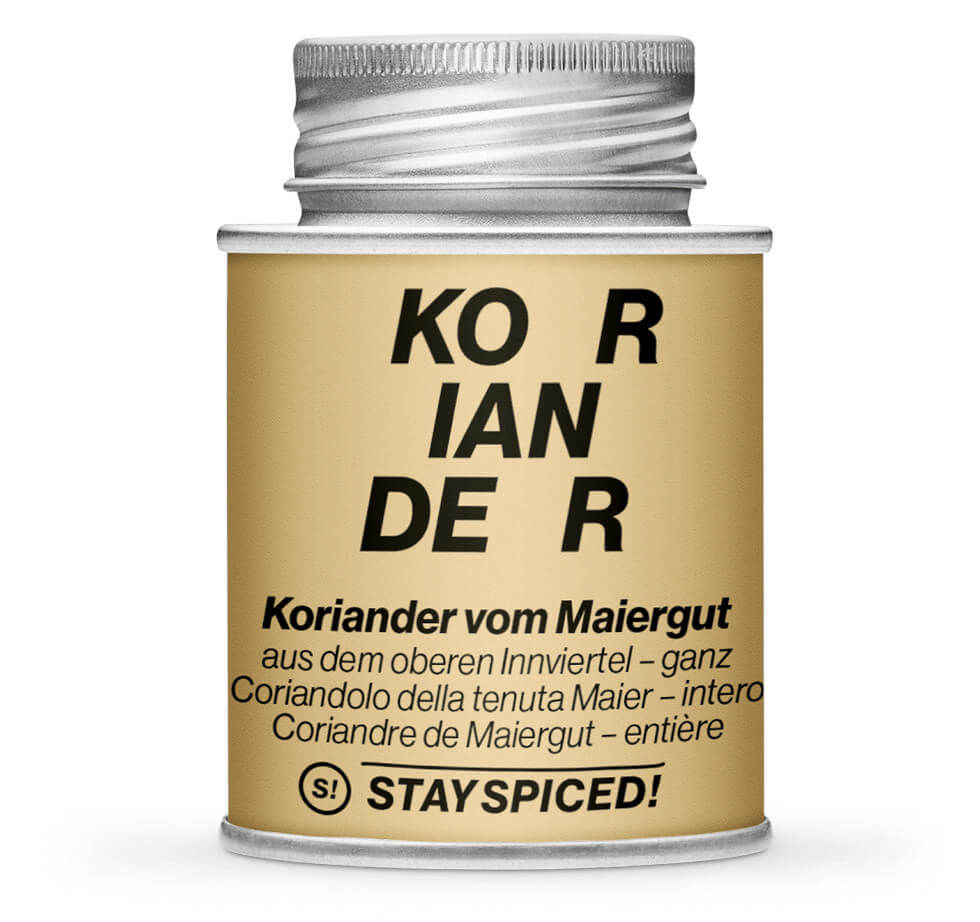 Ganze Koriandersamen von STAY SPICED ! – Koriander ganz in Gewürzdose