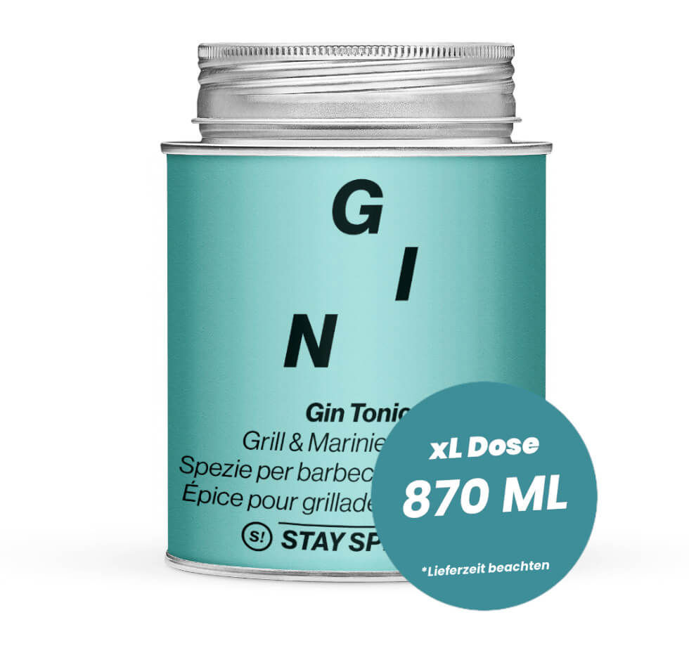 Miniaturbild: Gin Tonic Gewürzmischung von STAY SPICED online bestellen, 870ml Schraubdose