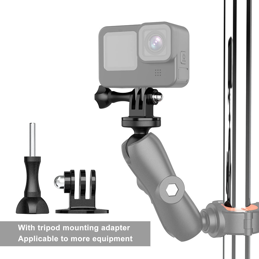 Thumbnail: 1" Ball Mount Adapter for Insta360 One X2, X, One R, RS, GO 2, GoPro Hero, Co...