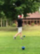 Dave Chaney swinging a golf club.
