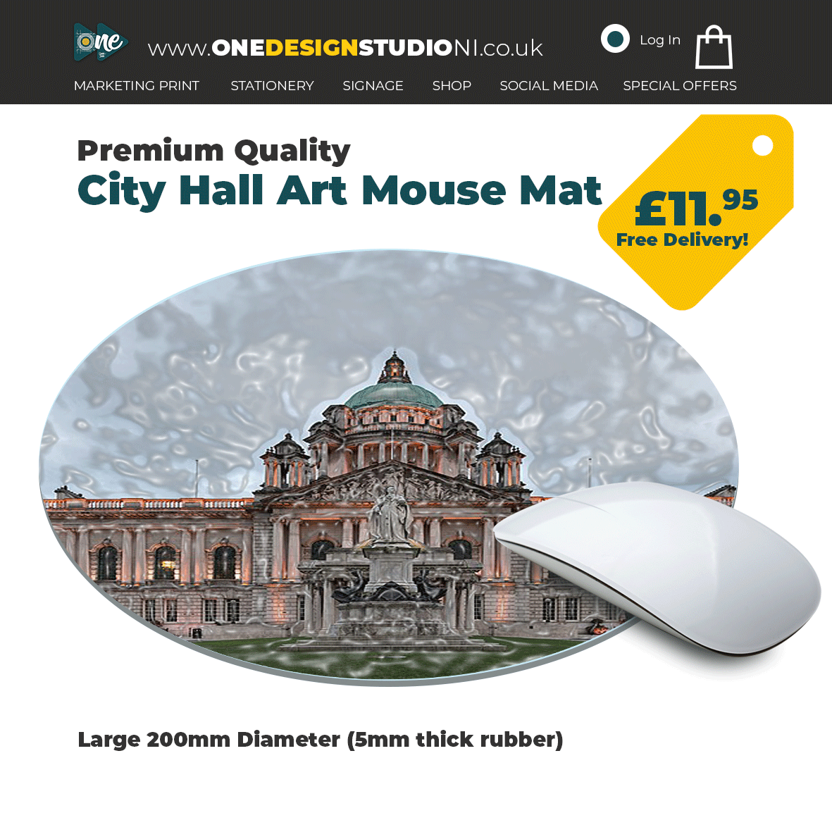 City Hall Art Mouse Mat