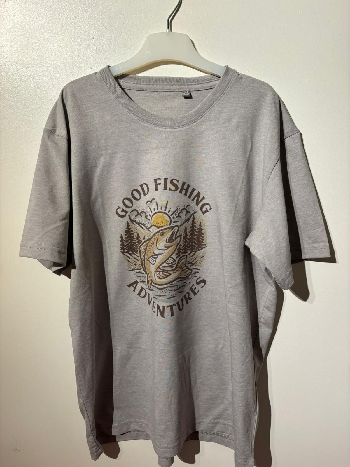 Kids Personalised Printed Fishing T Shirt