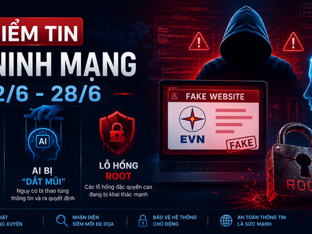 Điểm tin an ninh mạng