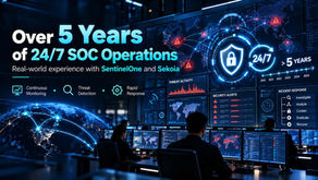 IPSIP and SNS: Over 5+ years of 24/7 SOC operations with SentinelOne and Sekoia