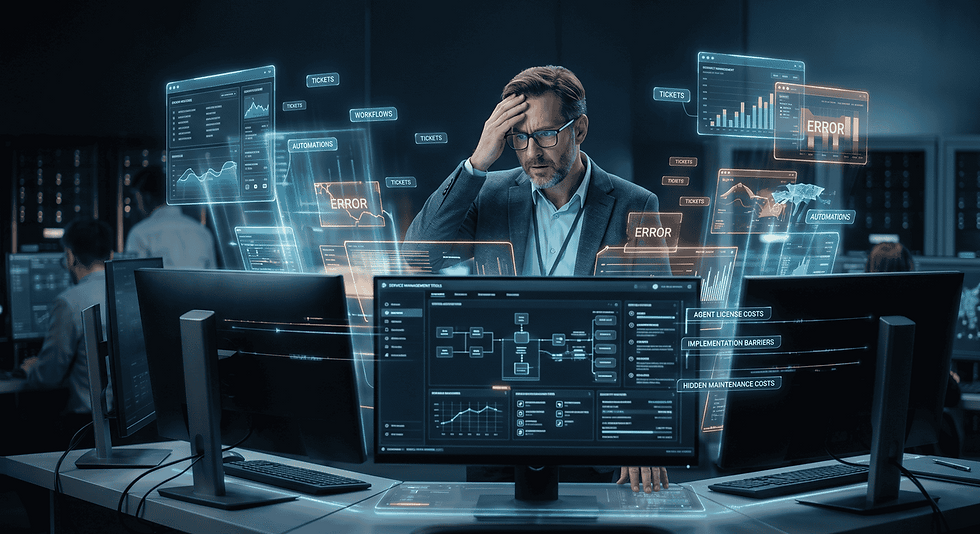 When businesses independently purchase licenses and handle implementation, they often encounter many challenges.