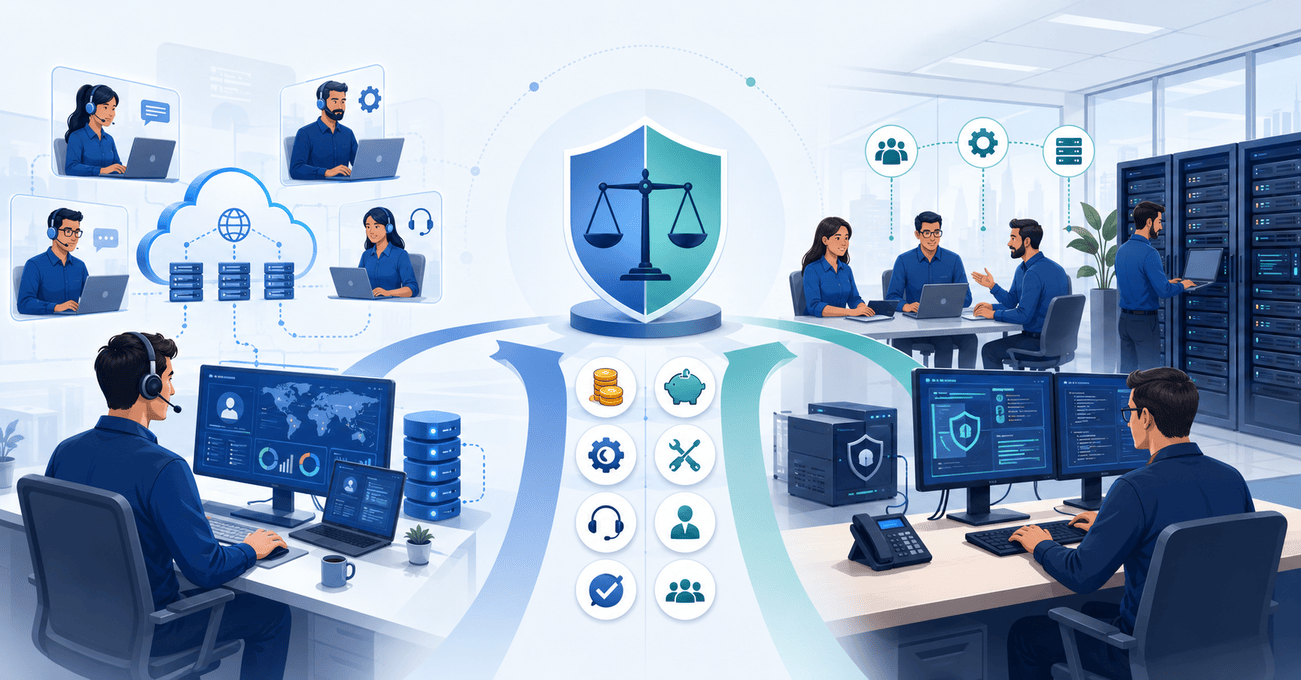 Thuê ngoài dịch vụ IT hay tự vận hành IT nội bộ? Phương an tối ưu cho doanh nghiệp