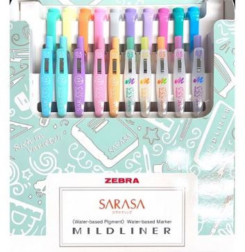 Zebra Mild Liner & Sarasa Clip