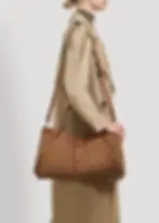 Italian suede handbag