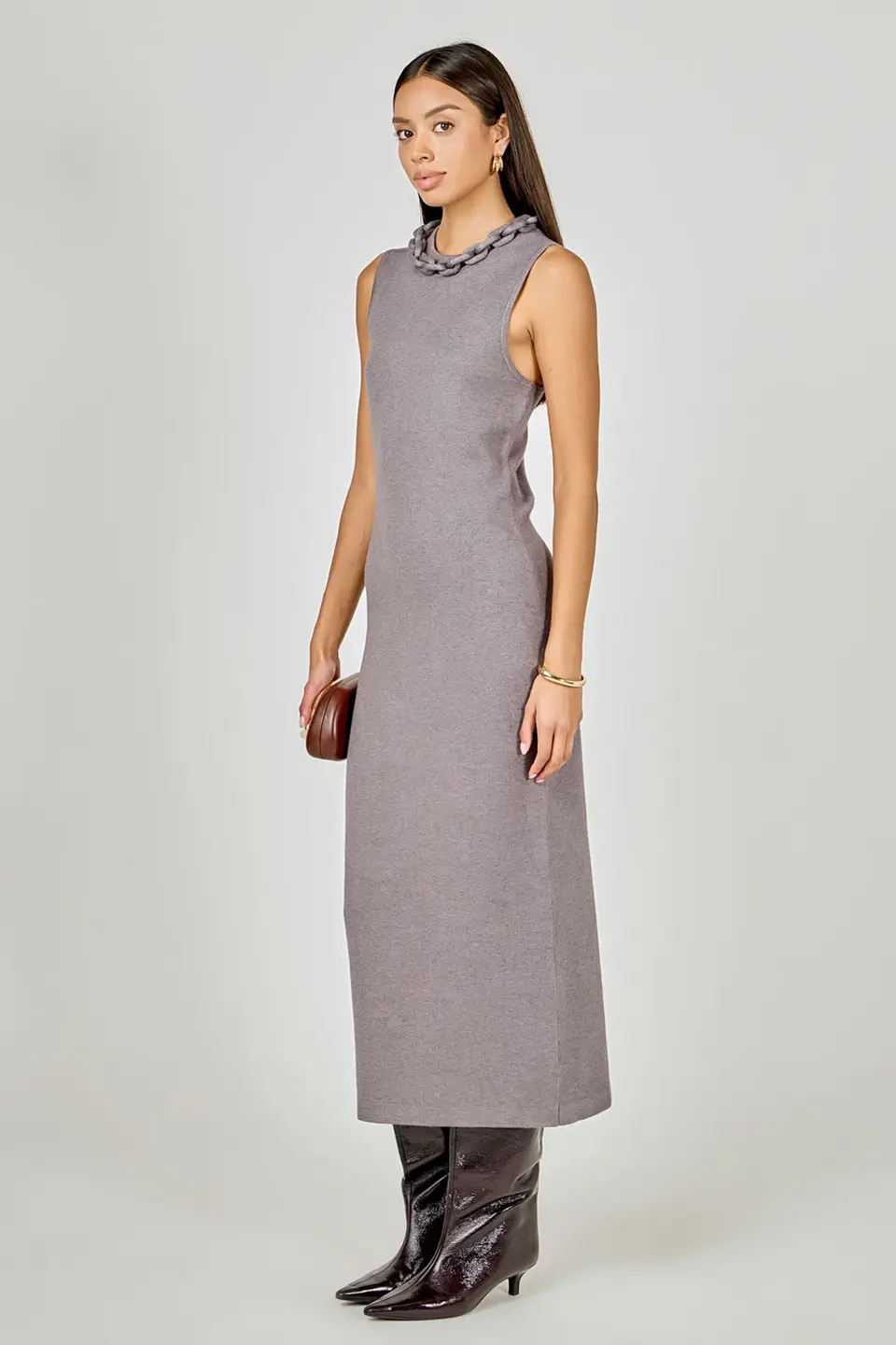 knit midi dress