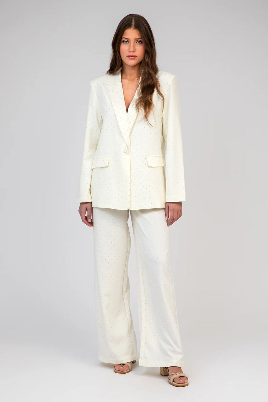 ecru tailored blazer