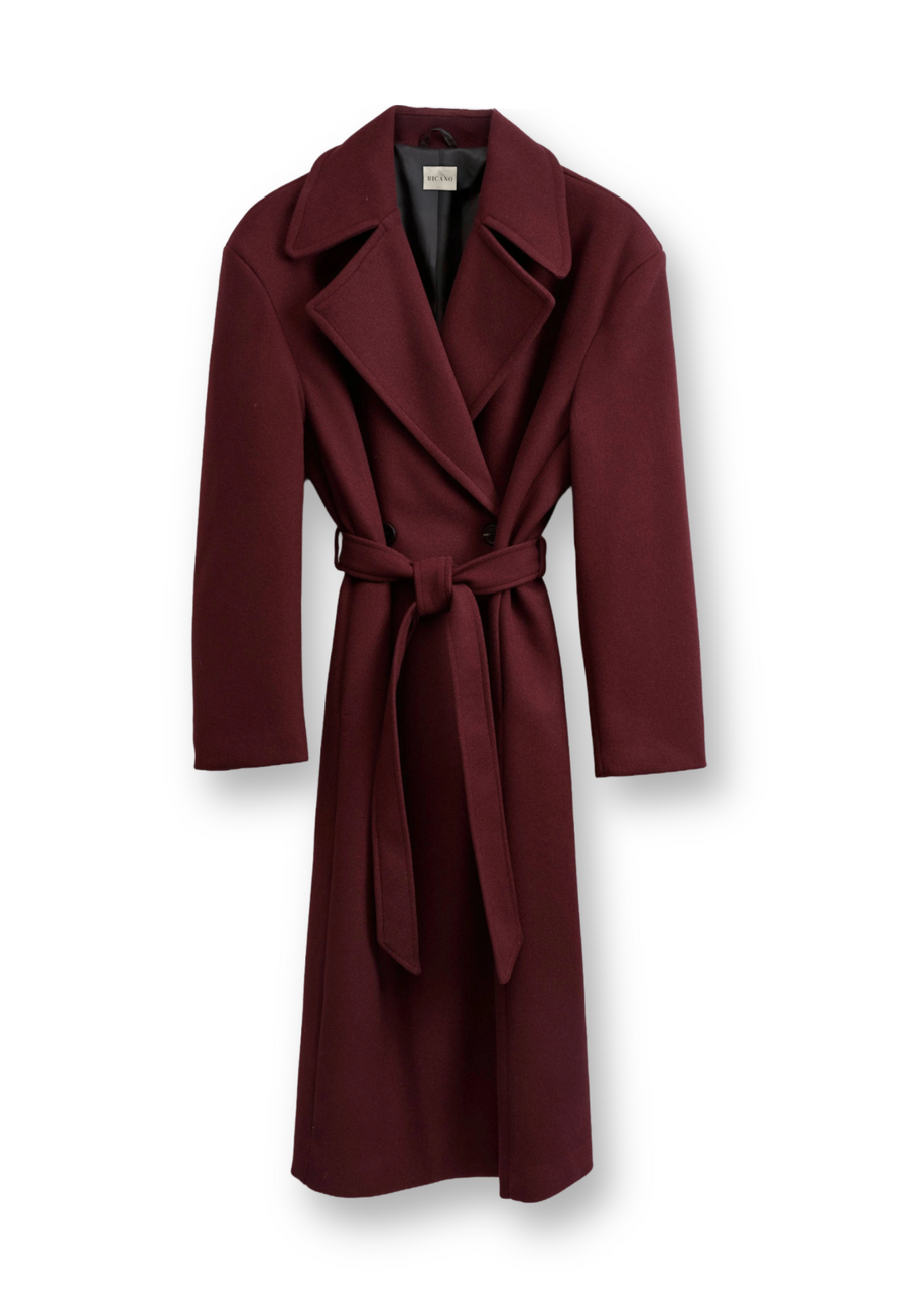 winter coat with belt