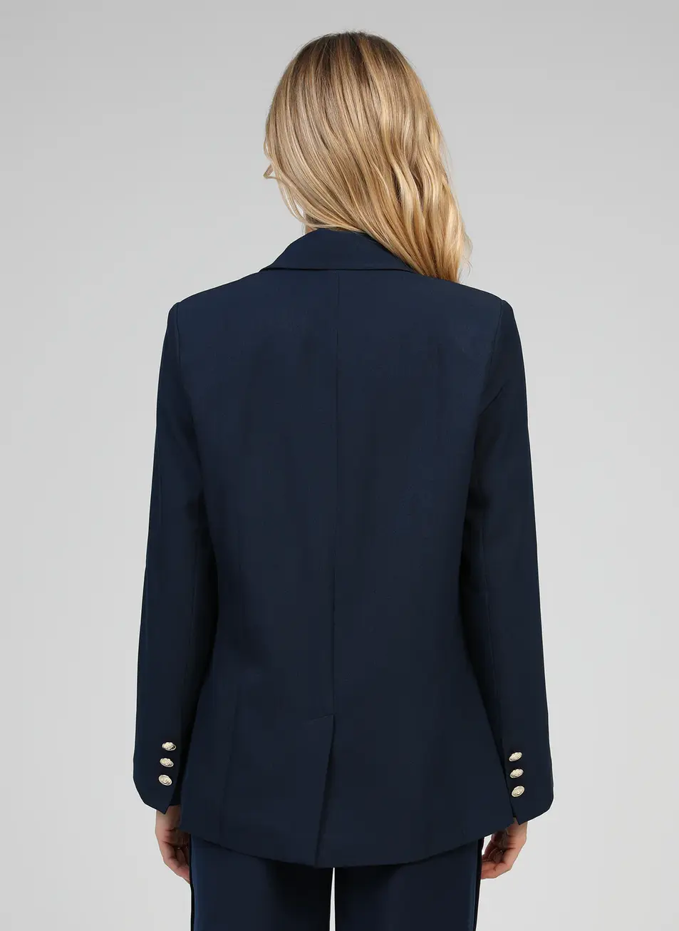 tailored double-breasted blazer