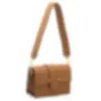 Brown leather crossbody bag