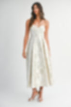 strapless midi dress