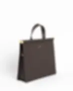 dark brown calfskin bag