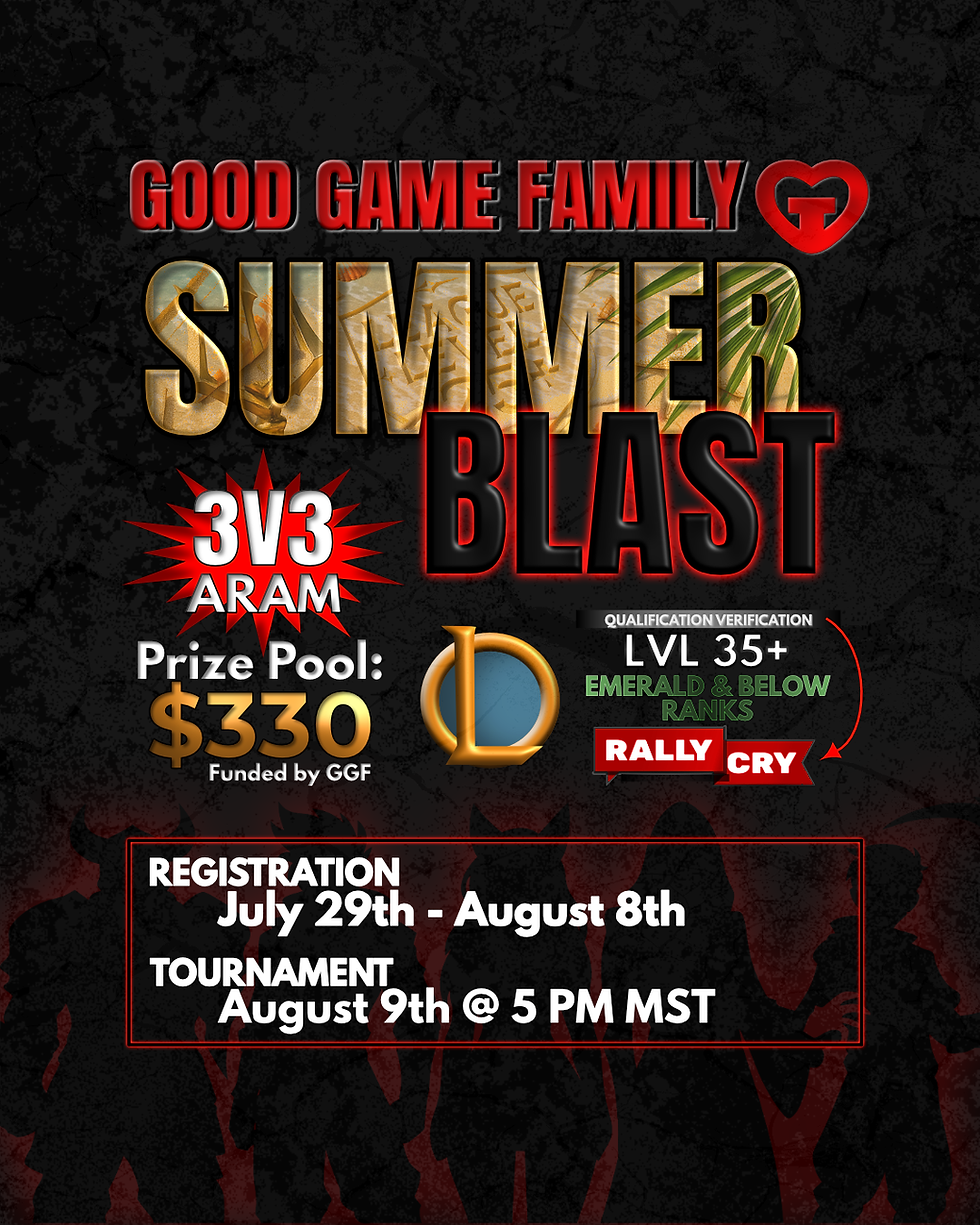 GGF LoL Tournament Flyer