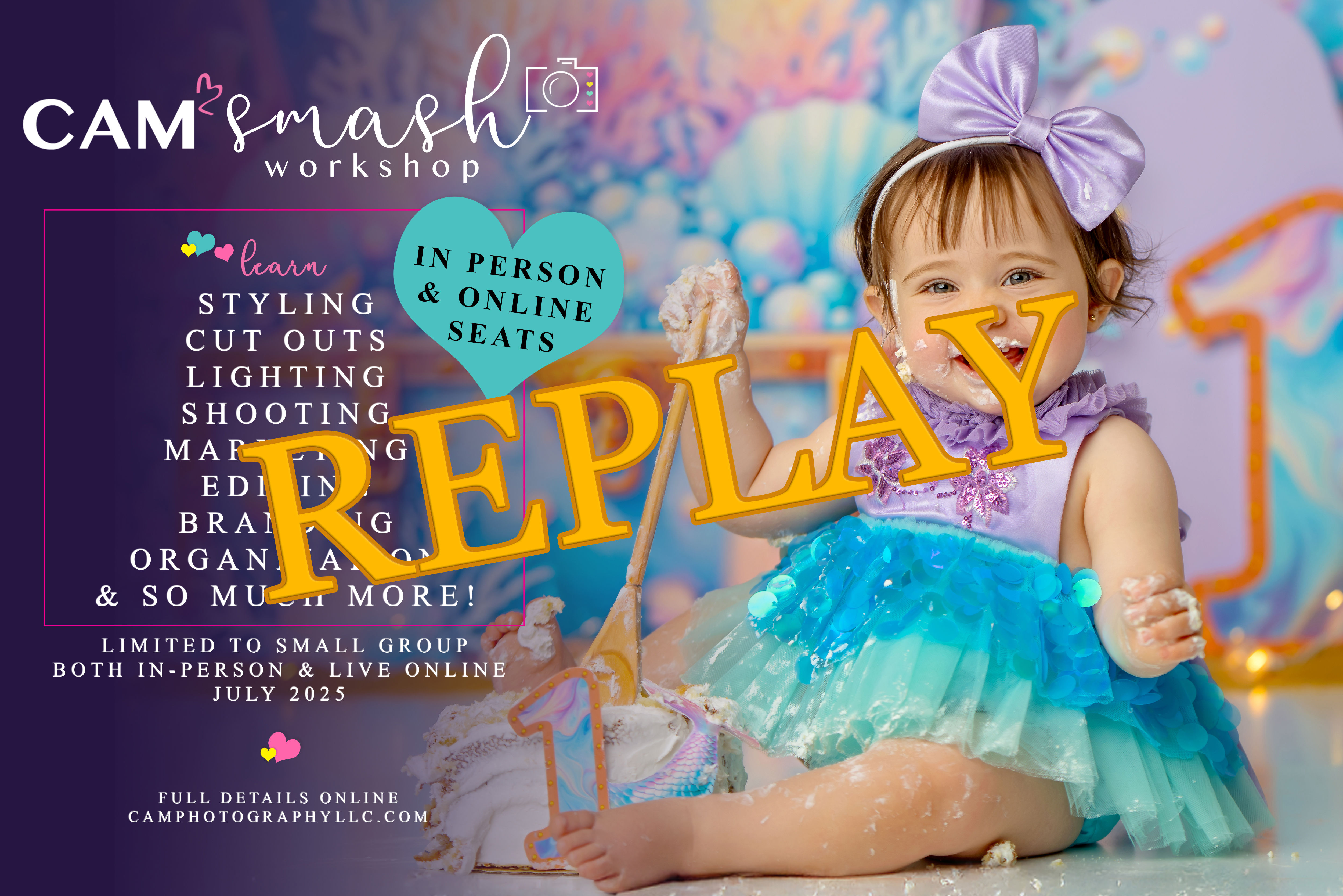 **REPLAY** - Cake Smash Workshop - July 2025