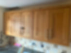 Handmade kitchen Seaton wall-mounted oak cabinets
