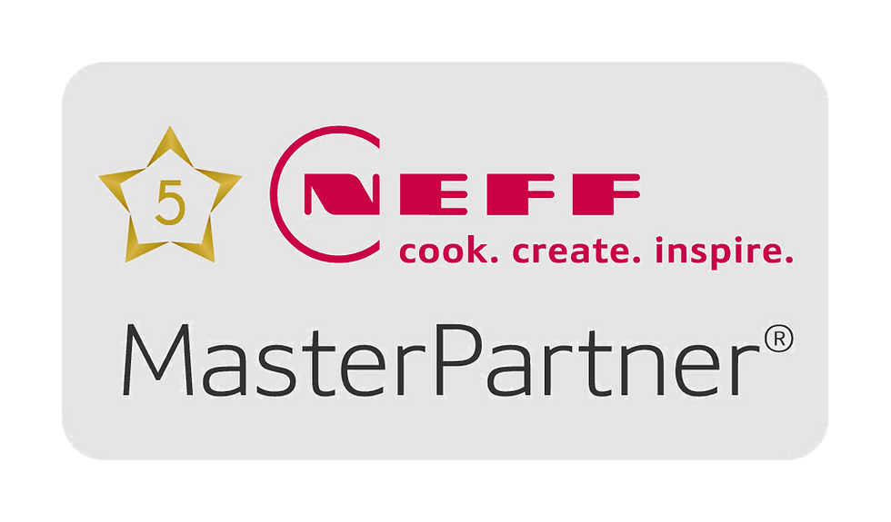 NEFF MasterPartner logo for Neff kitchen appliances sold in East Devon