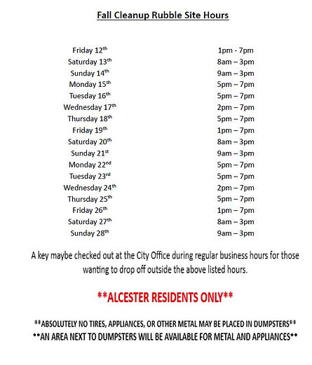 2025 fall city wide clean up hours.JPG