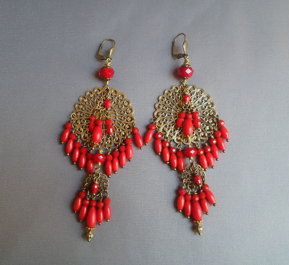 Queen Puabi - Pendants d'oreille