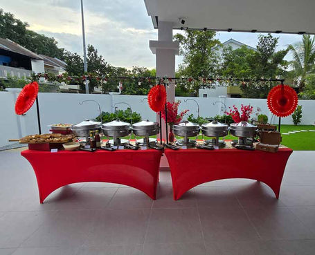 corals halal catering setup