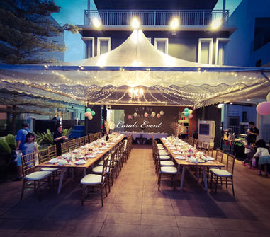 corals halal catering setup