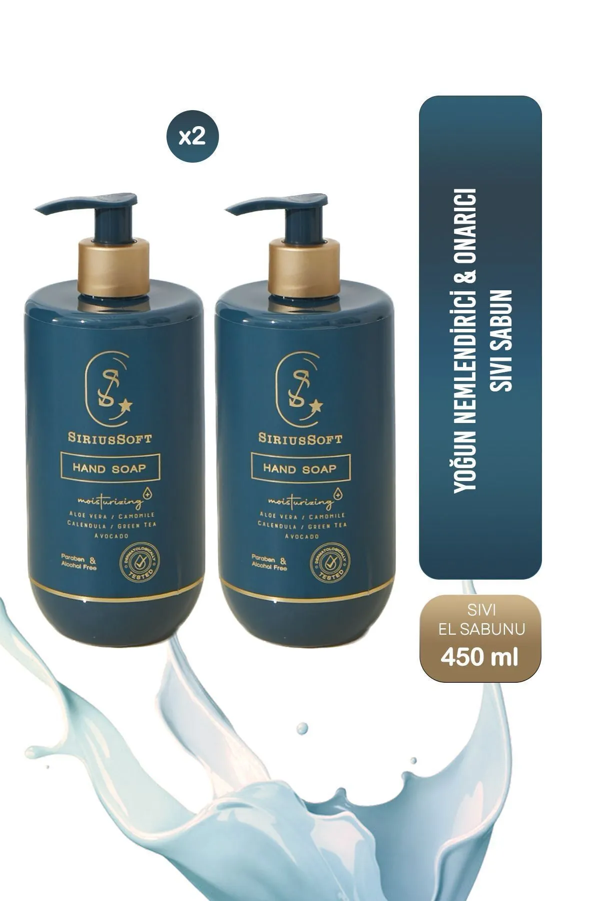 Yoğun Nemlendirici Onarıcı Sıvı Sabun 450 ml 2'li Set