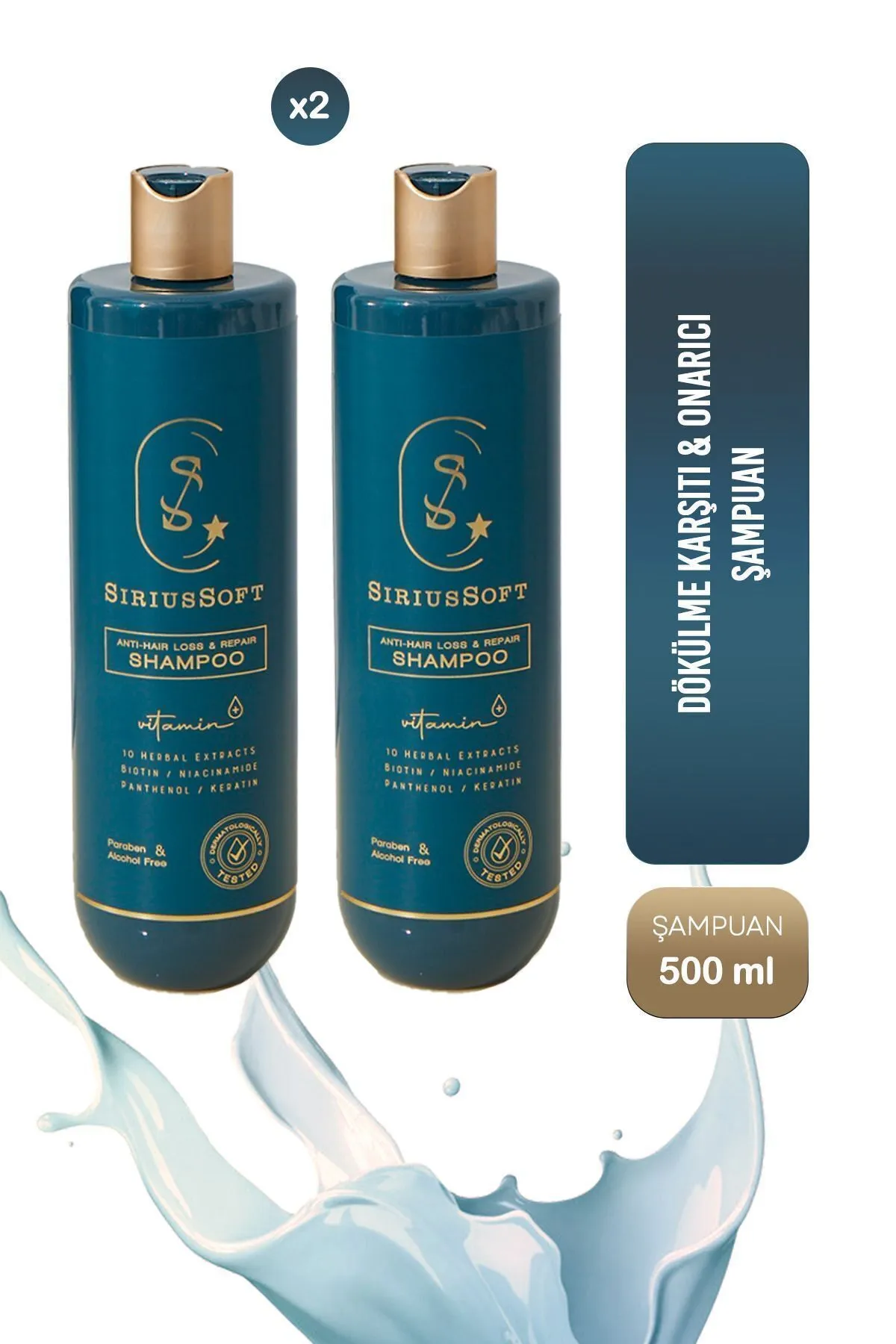 Saç Dökülme Karşıtı Ve Onarıcı Şampuan 2'li Set