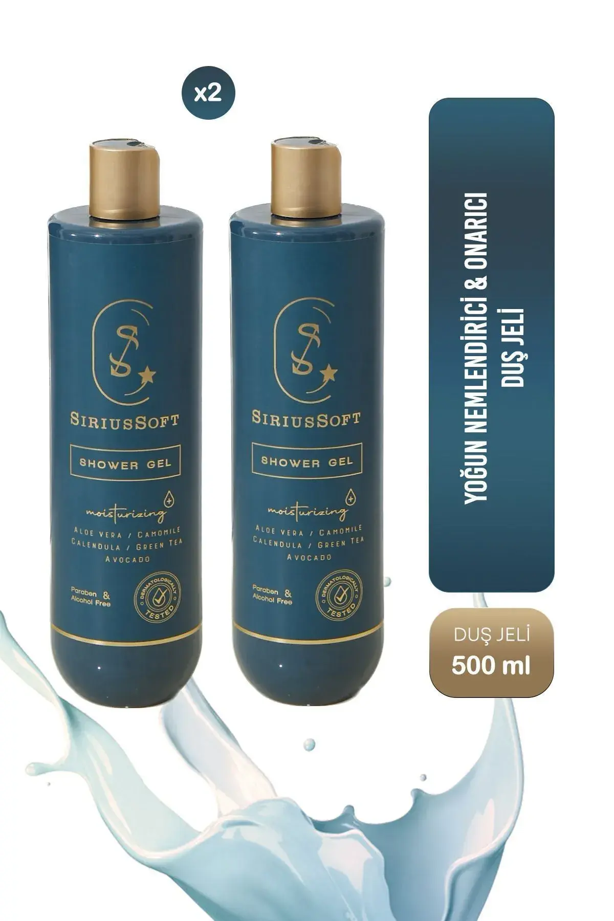 Yoğun Nemlendirici Duş Jeli 500ml 2'li Set