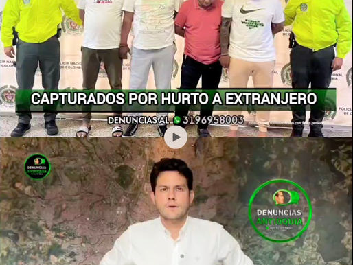 Cuatro personas como presuntas responsables de retener y hurtar a un extranjero en Medellín.