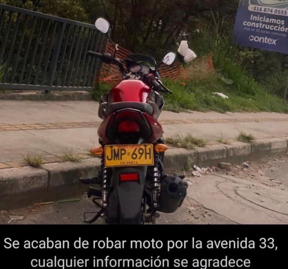 #Medellín/ en video quedó registrado el hurto de motocicleta de placas JMP 69H modalidad halada en la avenida 33