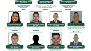 #Antioquia/ Gobernación de Antioquia divulga cartel de los más buscados por homicidio en el departamento