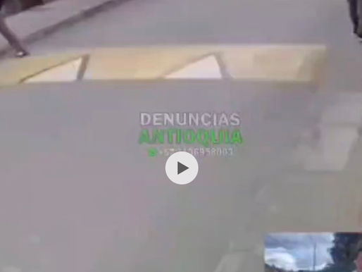 #Antioquia/ en video quedó registrado como un motociclista atropella a un menor de edad en el municipio de Guarne y posteriormente huye del sitio.