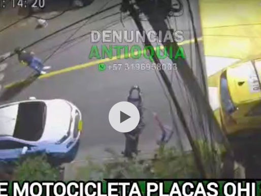 #MedellÃn/ hurto de motocicleta pulsar Ns 200 de placas QHI 24HA hurtada modalidad halada en Belén San Bernardo carrera 74 con calle 22