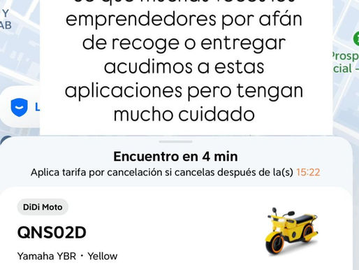 ¡Cuidado con los mensajeros de DiDi en Medellín!  