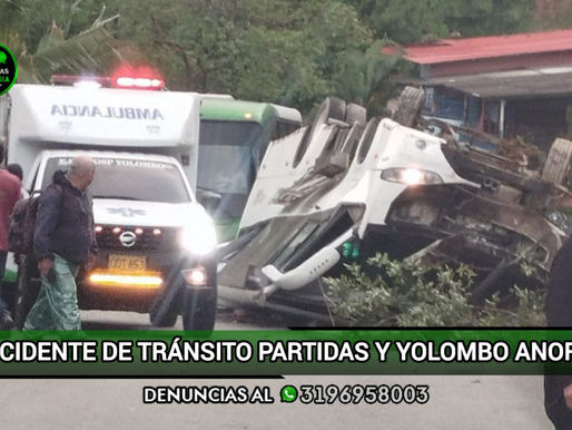 #ULTIMAHORA / 01 ACCIDENTE DE TRÁNSITO TIPO VOLCAMIENTO CON 20 PERSONAS LESIONADAS
