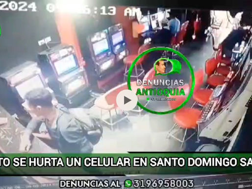 Este sujeto se hurta un celular de un local comercial en santo Domingo savio.