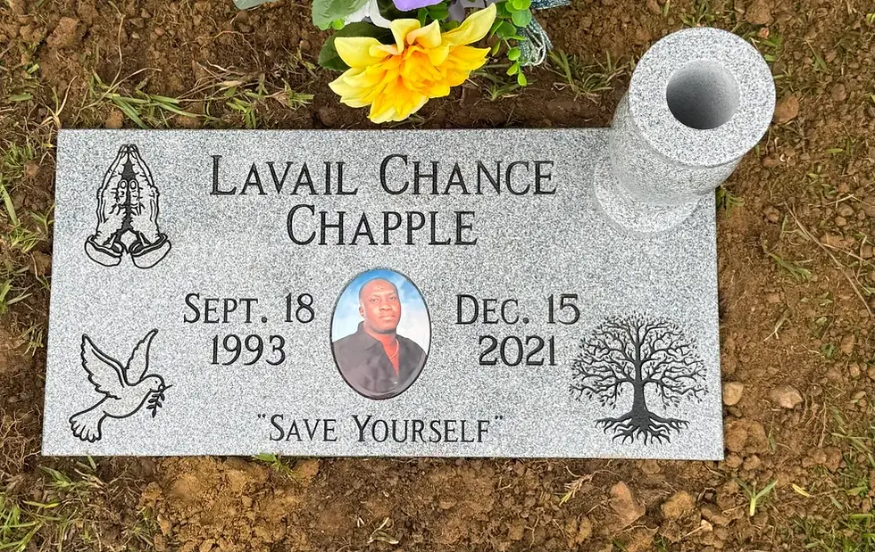 Thumbnail: GREY SINGLE  24 X12 X4 FLAT MARKER / PHOTO & VASE