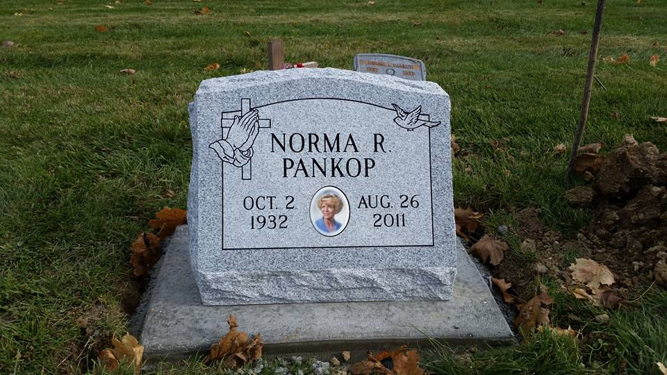 Thumbnail: SLANT MONUMENT & PHOTO / VASE