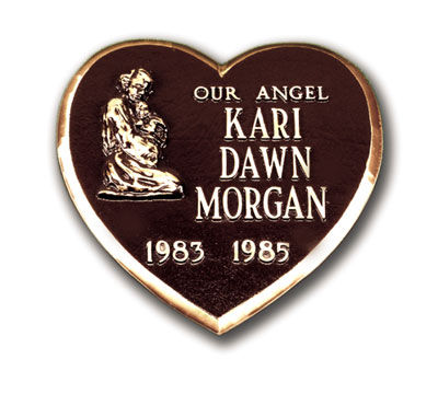 Thumbnail: SINGLE HEART MONUMENT ,VASE LARGE PHOTO