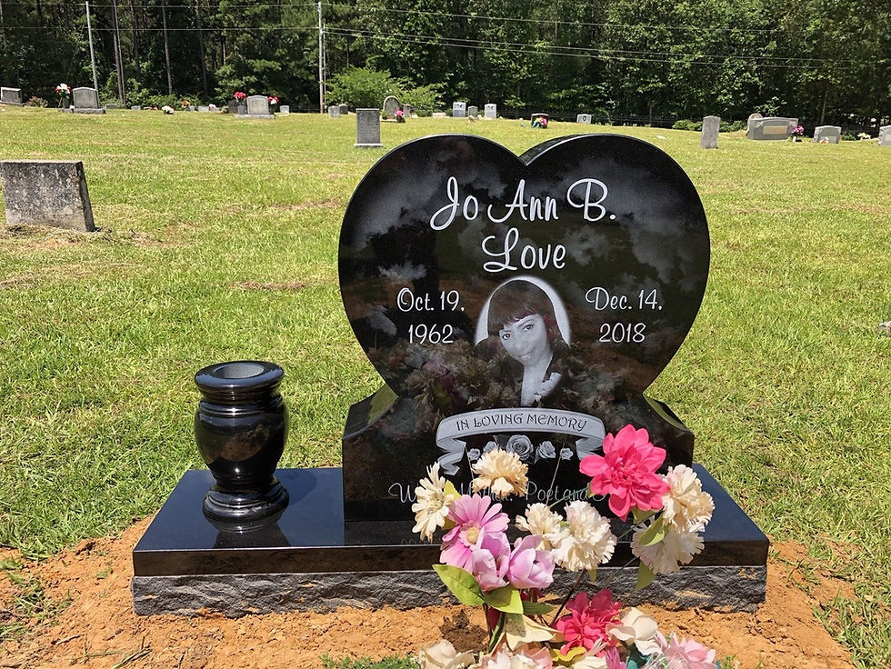 Thumbnail: CUSTOM ETCHED BLACK MONUMENTS  & VASE