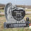 Thumbnail: SINGLE BLACK KNEEING ANGEL MONUMENT