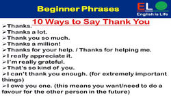 10 ways to say thank you